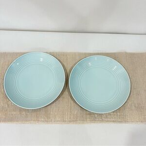 Royal Doulton Gordon Ramsay Maze Blue Dinner Plate Size 11" Lot of Two Glazed